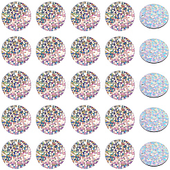 Подвески из ПВХ с пайетками/пайетками PVC-WH20005-01D