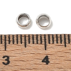 Perline ondulato in Ottone&nbsp;E002-4mm-AS-NF