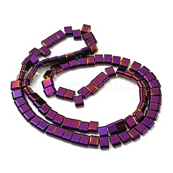 Chapelets de perles en hématite synthétique électrolytique sans magnétiques&nbsp;G-C106-B02-06B