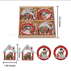 Ensemble d'ornements en bois de noël&nbsp;JX057A