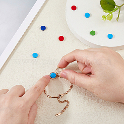 1 комплект браслетов из нержавеющей стали овальной формы двух цветов&nbsp;BJEW-HS0001-10