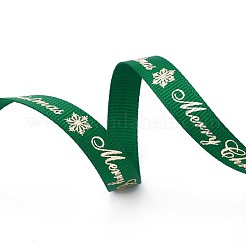 Cinta del grosgrain del poliester para la navidad&nbsp;SRIB-P013-C01