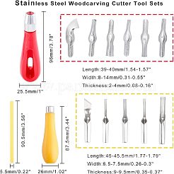 Наборы инструментов для резьбы по дереву из нержавеющей стали TOOL-NB0001-23