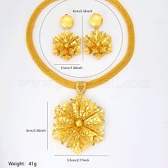 Элегантный винтажный повседневный комплект из латунных серег-гвоздиков и ожерелий с подвесками для женщин IB9280