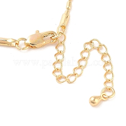 女性用真鍮コラムリンクチェーンネックレス  18KGP本金メッキ  17.24インチ（43.8cm）&nbsp;NJEW-Q344-07G