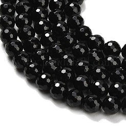 Бусины из натурального черного оникса&nbsp;G-C280-B01-8mm