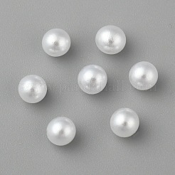 Senza Buco abs perline di plastica imitazione perla tonda&nbsp;MACR-F033-4mm-24