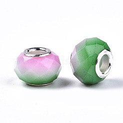 Выпечка расписные стеклянные европейские бусины DGLA-N033-05A-C03