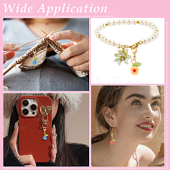 80 шт. подвеска-цветок из полимерной глины ручной работы&nbsp;HJEW-ME00033