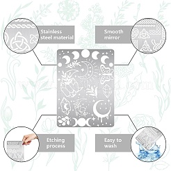 Трафареты для резки металла из нержавеющей стали DIY-WH0289-107