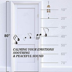 Колокольчики из сплава совы HJEW-WH0036-72