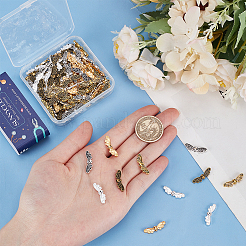 100 шт. 5 цвета бусины из сплава в тибетском стиле FIND-SC0009-31