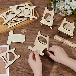 8 комплект настольных подставок из древесного волокна в 2 стилях DIY-BC0015-16