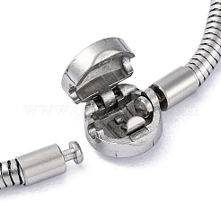 Браслеты-змейки из нержавеющей стали 304 для женщин&nbsp;BJEW-R010-01P-02