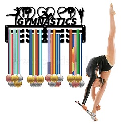 Спортивная тема железная вешалка для медалей настенная стойка для дисплея ODIS-WH0055-045