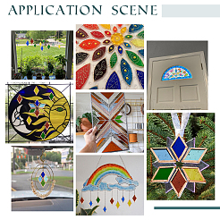 30 шт. цветной стеклянной мозаичной плитки DIY-OC0009-43B