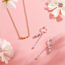 8 шт. 2 цвета 925 бусины из стерлингового серебра STER-PH0001-65