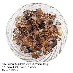 150 шт. прозрачные стеклянные бусины градиентного цвета GLAA-YW0004-91A