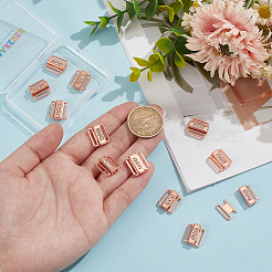 12 Stück Bikini-Clips aus Zinklegierung mit Strassen&nbsp;FIND-GO0003-20RG