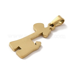 Pendenti in acciaio inox 304 con placcatura sotto vuoto pvd&nbsp;STAS-B053-11G