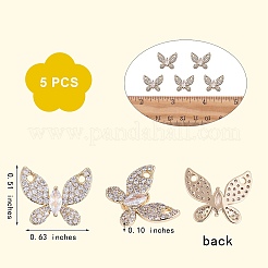 Покрытие стойки латунь микропаве прозрачные подвески из кубического циркония&nbsp;KK-SZ0005-41