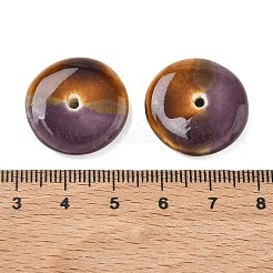 Perline vintage in porcellana bicolore fatte a mano&nbsp;PORC-NH0002-01E
