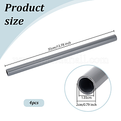 Пластиковые полые круглые трубы из ПВХ AJEW-WH0473-76A-01