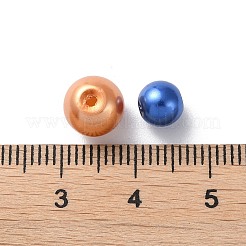グラスパールラウンドビーズ  混合スタイル  ミックスカラー  6~8mm  穴：1mm&nbsp;HY-X0003
