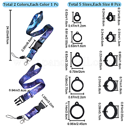 2шт. 2-х сторонний ремешок для держателя карт из полиэфирной ленты DIY-GF0008-31