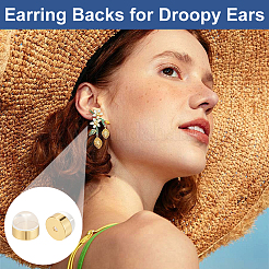 32 шт. Латунные гайки для ушей&nbsp;KK-ME0003-62G