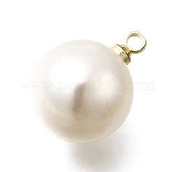 Подвески из АБС-пластика с жемчугом FIND-H052-01G-01G