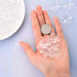 Цветочные бусины акриловые&nbsp;TACR-YW0001-17