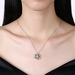 Colliers en laiton avec pendentif avec zircone cubique de micro pave&nbsp;NJEW-BB29782