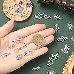 50 pieza de 10 estilos de conectores de aleación de estilo tibetano&nbsp;FIND-YW0012-75