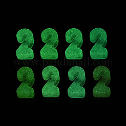 Светящиеся матовые прозрачные акриловые бусины&nbsp;TACR-T029-21C