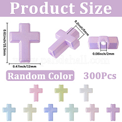 300 Stück undurchsichtige Acrylperlen&nbsp;SACR-SC0001-60