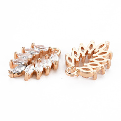 Покрытие стойки латунь микропаве прозрачные подвески из кубического циркония&nbsp;X-KK-T060-33-RS