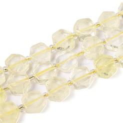Естественный лимонный кварц нитей бисера G-P534-A20-02