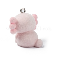 Pendentifs en résine opaque et floconneux&nbsp;RESI-G105-02B