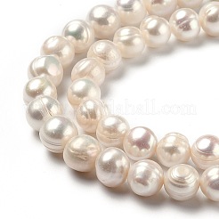 Нити из натурального культивированного пресноводного жемчуга PEAR-L033-22