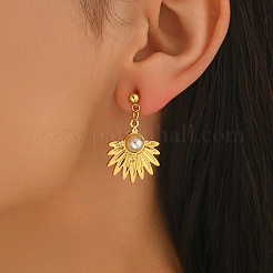 Серьги-гвоздики с подвесками из нержавеющей стали MC7429