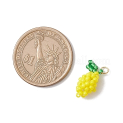 Подвески из стеклянных бусин в форме лимона&nbsp;PALLOY-MZ00853-01