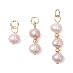 3 шт. 3 стиля подвесок из натурального культивированного пресноводного жемчуга в форме картофеля&nbsp;PALLOY-JF05072