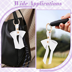 3 шт. брелок из искусственной кожи с бантиком&nbsp;KEYC-NB0001-82