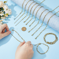 Наборы цепочек-скрепок и браслетов из хирургической нержавеющей стали 316l SJEW-HS00002