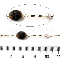 Cadenas de cuentas de pepitas de cuarzo rutilado natural hechas a mano&nbsp;CHC-F020-04G-05