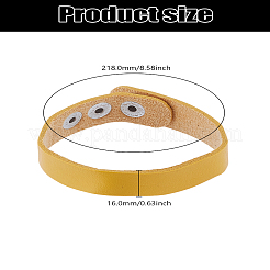 1 verstellbares Lederarmband für Damen und Herren&nbsp;BJEW-LP0002-57E