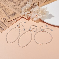 Изготовление браслета-слайдера из нержавеющей стали 304 Rolo Chain AJEW-JB01111