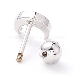 Серьги-гвоздики с лунной эмалью EJEW-A065-12P