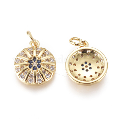 Латунные микро проложить кубического циркония подвески&nbsp;KK-D159-16G